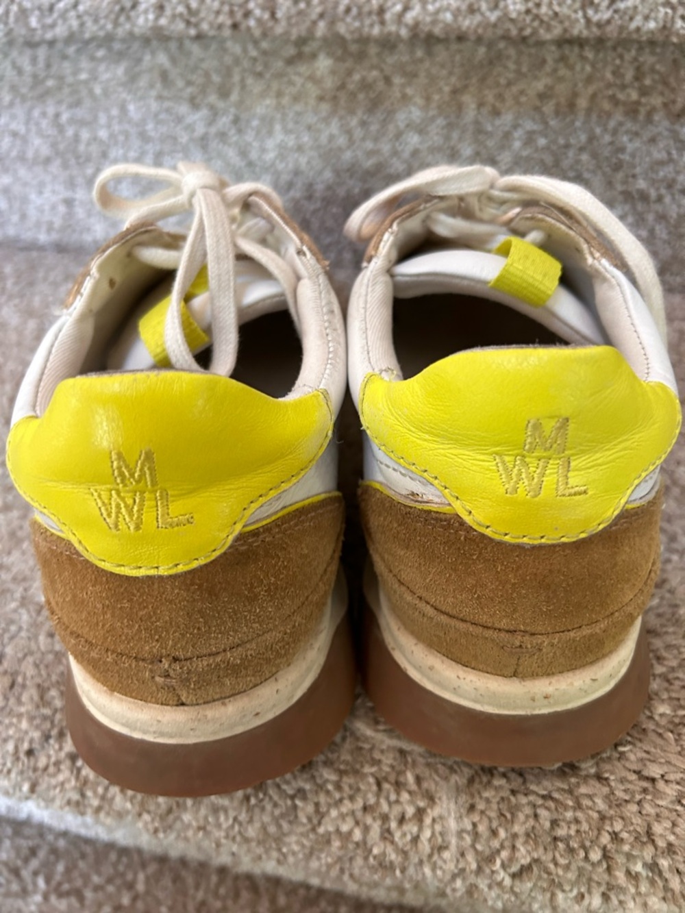 Madewell KickOff Trainer Sneaker. Suede leather and neon. Comfort. Classic. Prep - Picture 7 of 13